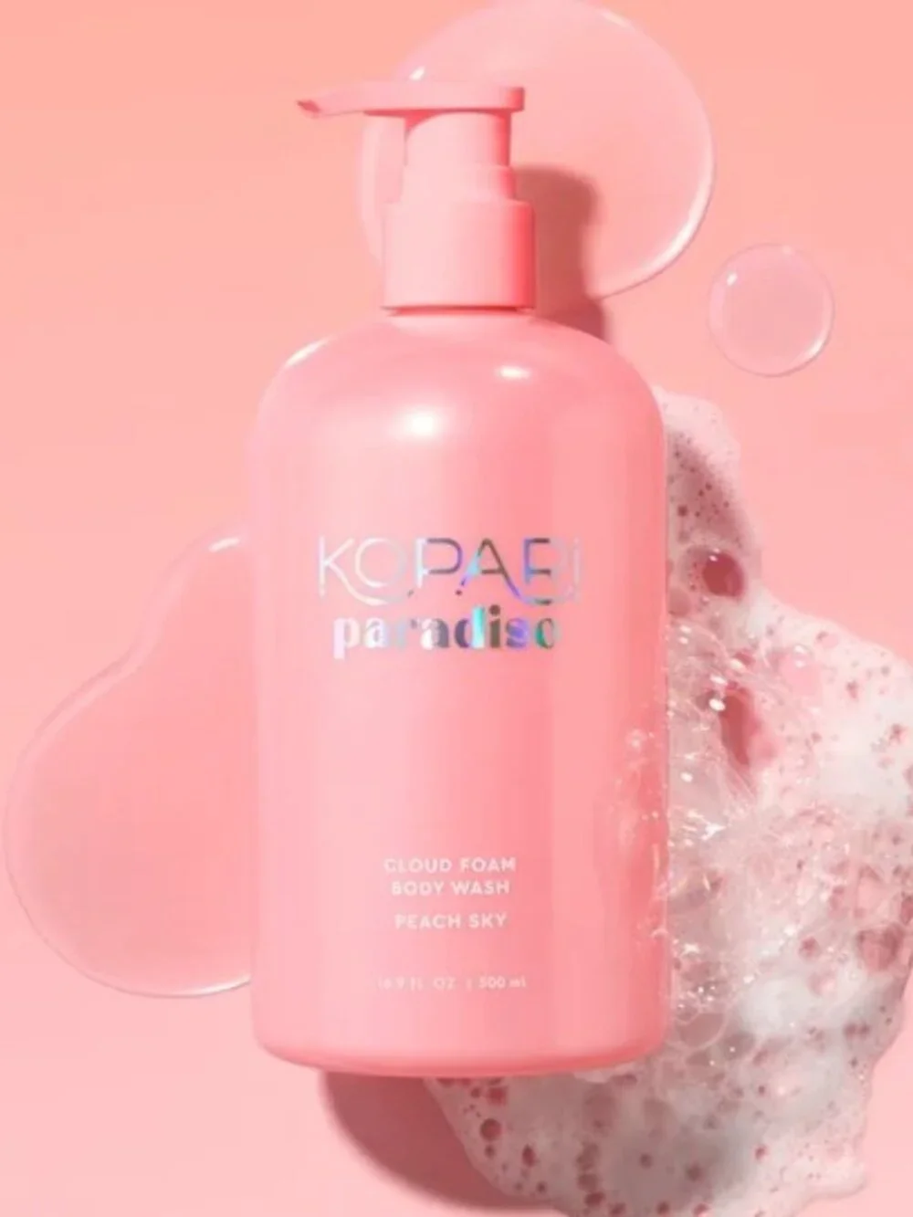 Kopari Paradiso Cloud Foam Body Wash in Peach Sky 16.9 oz